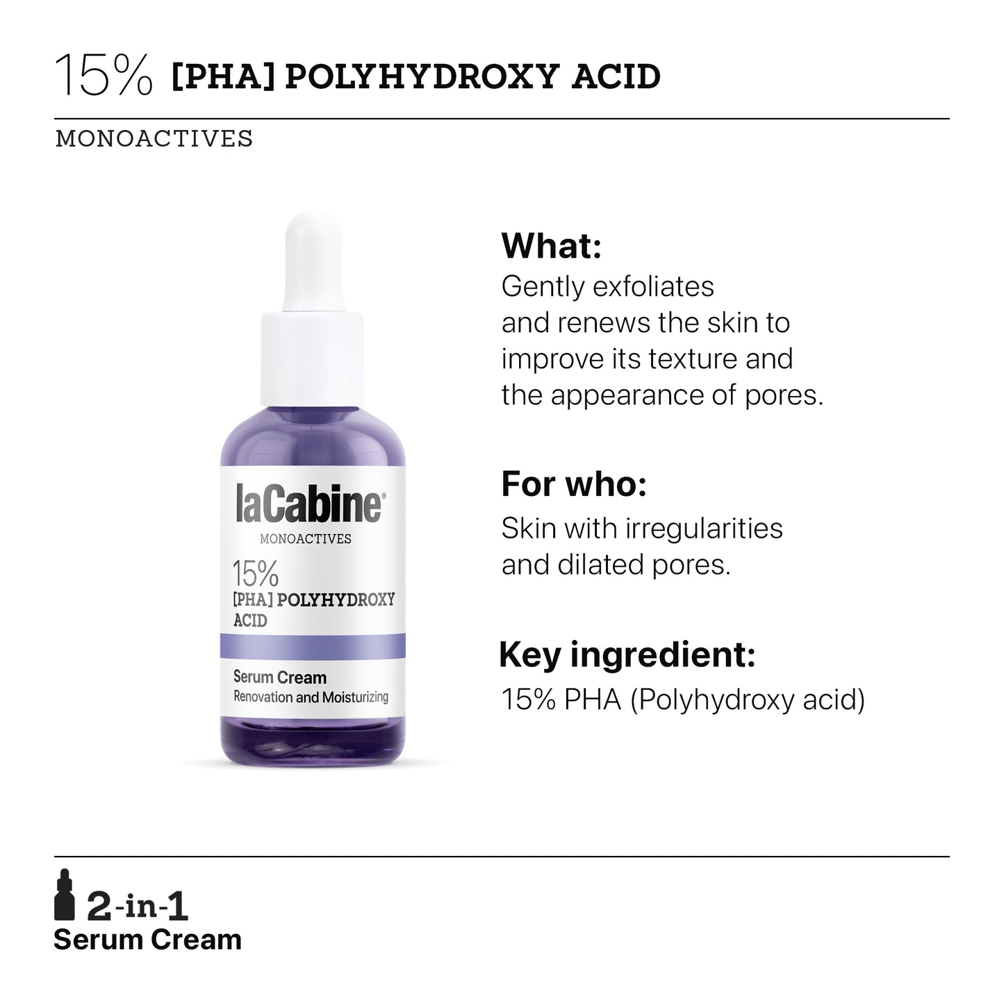 Serum Cream 15% PHA 30ml