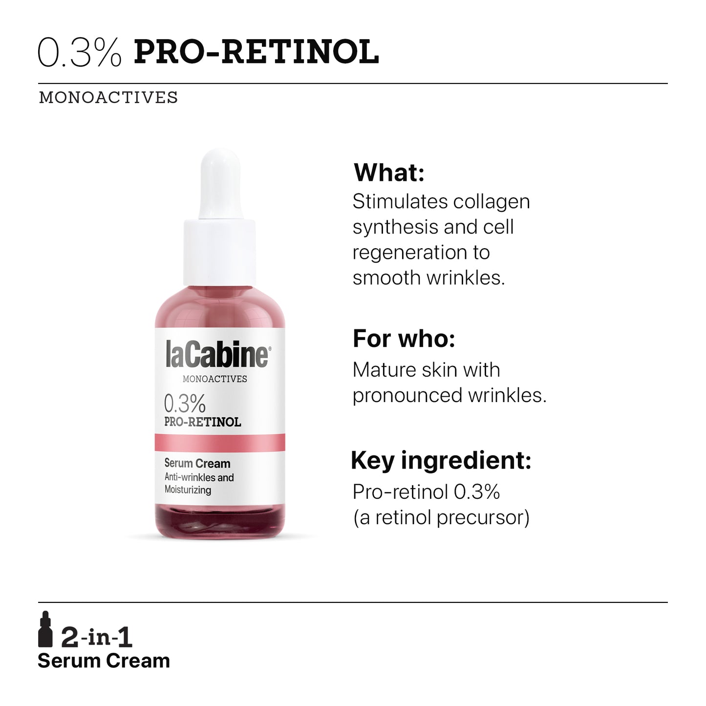 Serum Cream 0.3% Pro-Retinol 30ml